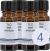 Collection of the 4 individual components of the amino acid test mixture pack of 4 x 8 ml