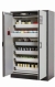 Saftey cabinet Q-Classic-30 WD 1164 x 615 x 1947 mm (WxDxH), swing doors grey RAL 7035, 6 drawer standart,