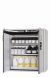 Safety cabinet S-CLASSIC-90 WD incl. 2 lower shelves, perf.sheet RAL7035 light grey, 1196x616x1298mm