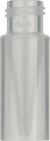 Gewindeflaschen N 9, 0,3 ml PP, A.D.: 11,6 mm, Au&szlig;enh&ouml;he: 32 mm, transparent, mit Innenkonus, VE=100