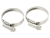 Hose clamps, size 4 for fabric hose 3/4" l.w, pack of 2