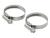 Hose clamps, size 5 for fabric hose 1" l.w., pack of 2