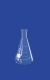 Erlenmeyer flask 500 ml, narrow neck beaded rim