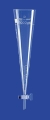 Sedimentation cone acc. to Imhoff with stopcock, scale up to 100 ml, ring mark at 1.000 ml, borosilicate glass 3.3