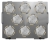 2.8 L Fernbach flask dedicated platform, 8 clamps