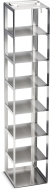 Freezer Rack: Innova&reg; C585, C760, CryoCube&reg; FC660 series, locking rod, 4 in/102 mm, side access, stainless steel
