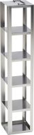 Freezer Rack: Innova&reg; C585, C760, CryoCube&reg; FC660 series, 5 in/127 mm, side access, stainless steel