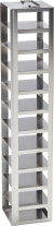 Freezer Rack: Innova&reg; C585, C760, CryoCube&reg; FC660 series, 2.5 in/64 mm, side access, stainless steel