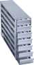Freezer Rack: CryoCube&reg; F740 series (3-compartment, Standard), Innova&reg; U360, U535, 2 in/53 mm, drawer, stainless steel
