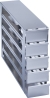 Freezer Rack: CryoCube&reg; F740 series (3-compartment, MAX), 3 in/76 mm, drawer, stainless steel