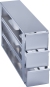 Freezer Rack: CryoCube&reg; F740 series (5-compartment, MAX for 5th comp.), 4 in/102 mm, drawer, stainless steel