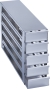 Freezer Rack: CryoCube&reg; F740 series (5-compartment, MAX for 5th comp.), 2.5 in/64 mm, drawer, stainless steel