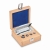 Weight set E1, knob shape, with wooden box