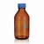 Laboratory bottles, borosilicate glass 3.3, GL45, amber