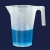 Beaker 250 ml, PP with handle, embossed scale, with spout, ISO 7056