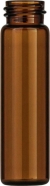Gewindeflaschen N 15, 8 ml A.D.: 16,6 mm, H&ouml;he 61 mm, braun, flacher Boden, VE=100