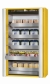 Saftey cabinet S-PHOENIX-90 FDAS 1200 x 615 x 1968 mm (WxDxH), 5 pull-out shelves, yellow RAL 1004
