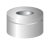Alu- rim caps N 11, silver hole w. O-ring, Alu-Septum, TPF,
