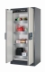 Safety cabinet Q-PEGASUS-90 WDAC with wing doors, front RAL7035, 893x615x1953mm, incl. 4 pull-out shelves
