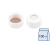 Screw-caps N 20, PP, white 20-400, hole, silicone white/ PTFE beige, 45&deg; shore A, 1,5mm, pack of 100