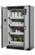 Saftey cabinet Q-Classic-30 WD 1164 x 615 x 1947 mm (WxDxH), swing doors grey RAL 7035, 4 drawer standart,