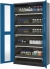 Safety cabinet chemicals CS-Classic-G body RAL7016, door asecos blue 1055x520x1950mm, 5 pull-out drawers
