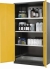 Chemical cabinet CS-Classic 1055 x 520 x 1950 mm (WxDxH), swing doors anthracite gray RAL 7016, 3 shelves,