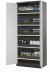 Safety cabinet Chemicals 810x520x1950mm (WxDxH), RAL 7016/RAL 7035 5 x tray pull-out with PP tray