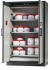 Safety cabinet Q-CLASSIC-90 1193x615x1953mm, RAL 7016, doors asecos silver 4xgrid as storage level, 1xbottom collecting sump