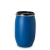 PE-HD barrel 120 l, round, blue with lid and clamping ring, 5400 g, Folding handles 1H2/x61/S