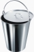 Bucket, 295 x 255 mm ( x H), 10 litres, stainless steel, conical