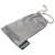 Spectacle bag, microfibre, grey for frame glasses
