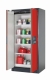 Safety cabinet Q-PEGASUS-90 WDAC RAL 7016/3020, 900x615x1955mm, 4x shelf, 1x perforated plate, 1x bottom tray