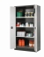 Chemical cabinet CS.195.105.FD 1055x520x1950mm (BxTxH), RAL 7035, 3x shelf, 1x perforated plate, 1x collection tray