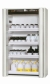 Saftey cabinet S-PHOENIX-90 FDAS 1196 x 616 x 1968 mm (WxDxH), 3 tray shelves, 1 bottom collecting sump, grey RAL 7035
