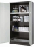 Chemical cabinet CS-Classic 1055 x 520 x 1950 mm (WxDxH), RAL 7016 swing doors grey RAL 7035,