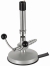 Bunsen burner for natural gas, air regulation, double lever valve, pilot flame inside, DIN version