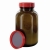 Weithalsflaschen, Glas, braun, Verschluss PTFE-kaschiert