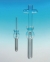 Homogenisers, round body, glass, with rod end