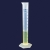 Measuring cylinders, PP, tall form, class B, blue graduated