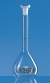 Volumetric flasks, boro 3.3, class A, amber graduations, with PP stopper, with DAkkS calibration certificate
