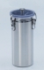 Anaerobic jar, stainless steel, with ventilation screw