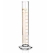 Measuring cylinders, borosilicate glass 3.3, tall form, class A, brown graduation