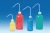 Coloured wash-bottles, narrow-neck, PE-LD
