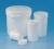 Sample containers, PS/PP, with tamper-evident cap, PE-LD/PP