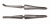 Cover glass forceps, self-locking, stainless steel