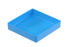 Insert box 108x108x23 mm blue, PS