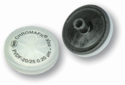 Syringe filter CHROMAFIL<sup>®</sup>, Polyvinylidenfluoride (PVDF), with glass fibre prefilter