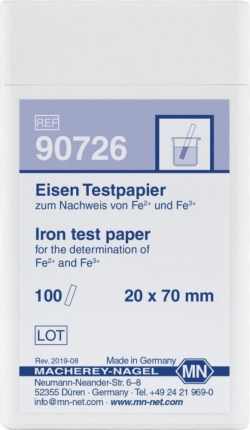 EISEN Testpapier Packung &agrave; 100 Teststreifen 20 x 70 mm