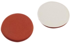 LLG-Septa N 11 Red Rubber/PTFE beige, Hardness: 40°shore A, Thickness: 1.0 mm, pack of 100